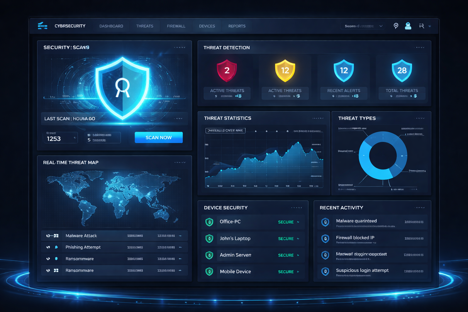 RytPik continuous monitoring and security protection dashboard
